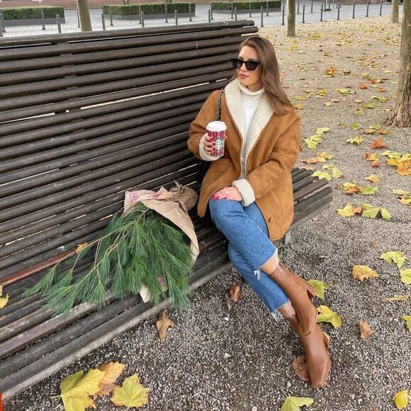 H&M Fleece-Lined Faux Shearling Jacket - Picture 8 of 13